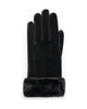 London Fog London Fog Women's Velvet Glove with Faux Fur Cuff - 4