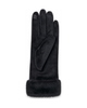 London Fog London Fog Women's Velvet Glove with Faux Fur Cuff - 5
