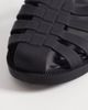 London Rebel London Rebel Abby caged flat sandals in matte black - 3