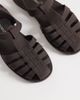 London Rebel London Rebel Abby caged flat sandals in matte chocolate-Brown - 2