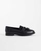 London Rebel London Rebel Amber tassel penny loafers in black - 1