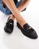 London Rebel London Rebel Amelia tassel penny loafers in black - 1