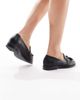 London Rebel London Rebel Amelia tassel penny loafers in black - 3