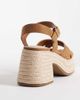 London Rebel London Rebel Aven block heel platform sandals in taupe-Neutral - 3