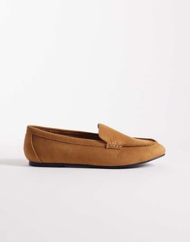 London Rebel London Rebel Bailey loafers in black tan microsuede-Brown