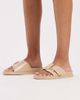 London Rebel London Rebel buckle detail sandals in taupe-Brown - 1