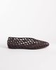 London Rebel London Rebel caged ballet flats in brown matte jelly - 1