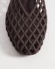 London Rebel London Rebel caged ballet flats in brown matte jelly - 2