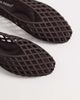 London Rebel London Rebel caged ballet flats in brown matte jelly - 3