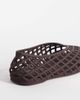 London Rebel London Rebel caged ballet flats in brown matte jelly - 4
