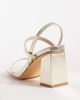 London Rebel London Rebel Cara strappy mid block heel sandals in gold - 4