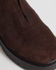 London Rebel London Rebel Carolina faux suede chunky zip front ankle boots in brown - 3