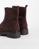 London Rebel London Rebel Carolina faux suede chunky zip front ankle boots in brown - 4