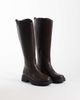 London Rebel London Rebel Clove chunky knee boots in brown - 2