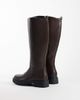 London Rebel London Rebel Clove chunky knee boots in brown - 4