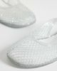 London Rebel London Rebel Dawn caged slingback shoes in silver glitter jelly - 3