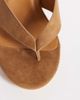 London Rebel London Rebel Elle heeled flip flop sandals in mocha-Brown - 2