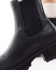 London Rebel London Rebel Emma chunky chelsea boots in black - 3