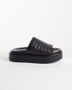 London Rebel London Rebel flatform slides in black - 1
