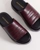London Rebel London Rebel flatform slides in burgundy-Red - 3