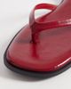 London Rebel London Rebel Florie flat sandals in burgundy-Red - 2