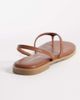 London Rebel London Rebel Florie flat sandals in tan-Brown - 4