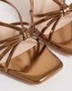 London Rebel London Rebel Gracie heeled sandals in bronze-Brown - 4