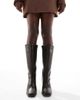 London Rebel London Rebel Isla block heeled knee boots in chocolate-Brown - 2
