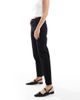 London Rebel London Rebel Luna slingback pointed toe flats in black - 4