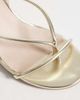 London Rebel London Rebel Mary Wedge heeled strappy sandals in gold - 2