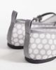 London Rebel London Rebel Mia strappy ruched ballet flats in gray polka - 3