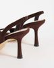 London Rebel London Rebel Nora faux suede peep toe high heeled sandals in brown - 4