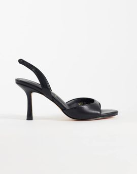 London Rebel London Rebel Nora peep toe high heeled sandals in black