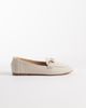 London Rebel London Rebel Nori buckle detail loafers in natural-Neutral - 1