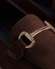 London Rebel London Rebel Nori snaffle detail loafers in chocolate microsuede-Brown - 3