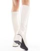 London Rebel London Rebel Nova block heeled knee boots in cream-White - 2