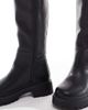 London Rebel London Rebel Olivia chunky knee boots in black - 3
