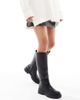 London Rebel London Rebel Olivia chunky knee boots in black - 4