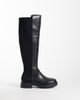 London Rebel London Rebel Orah stretch chunky knee boots in black - 1