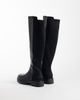 London Rebel London Rebel Orah stretch chunky knee boots in black - 4
