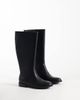 London Rebel London Rebel Paloma refined riding boots in black - 3