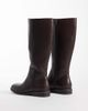 London Rebel London Rebel Paloma refined riding boots in brown - 4