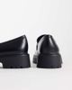 London Rebel London Rebel Peggy metal trim chunky loafers in black - 2