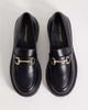 London Rebel London Rebel Peggy metal trim chunky loafers in black - 4