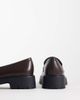 London Rebel London Rebel Peggy metal trim chunky loafers in brown - 3