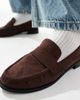 London Rebel London Rebel Sadie ruched detail loafers in suedette chocolate-Brown - 2