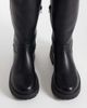London Rebel London Rebel Trista chunky knee boots with buckle details in black - 2