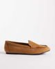 London Rebel Wide Fit Londn Rebel Wide Fit Bailey loafers in black tan microsuede-Brown - 1