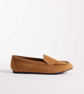 London Rebel Wide Fit Londn Rebel Wide Fit Bailey loafers in black tan microsuede-Brown