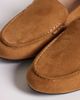 London Rebel Wide Fit Londn Rebel Wide Fit Bailey loafers in black tan microsuede-Brown - 4